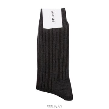 [S27]ANT45 CASHWOOL SHORTB41 남성 삭스 캐주얼 양말 로고 패션잡화 CHARCOAL C