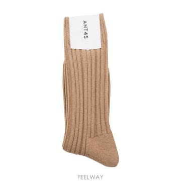 [S27]ANT45 BURANO SHORTB81 남성 삭스 캐주얼 양말 로고 패션잡화 BEIGE COTTON