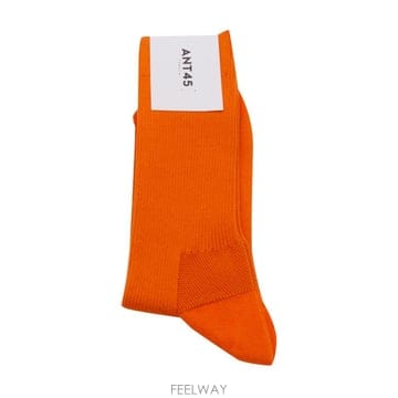[S27]ANT45 BURANO SHORTO91 남성 삭스 캐주얼 양말 로고 패션잡화 ORANGE COTTO