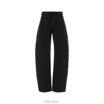 [X45]알라이아 AA9P1215D003C 995 여성 데님 청바지 진 데님진 Black denim jean