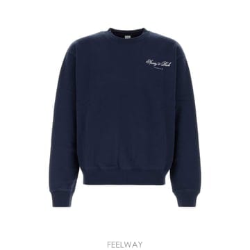 [X45]스포티앤리치 ST10385274BL106 3902 남성 스웨터 니트 가디건 Navy blue cot