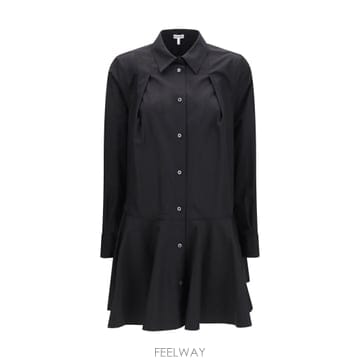 [K68]로에베 S540Y09XXN 1100 여성 원피스 롱 미디 미니 드레스 Cotton shirt Dre