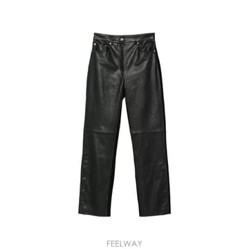 스포트막스 Crespo leather panelled trousers 12296561197320 TP7257