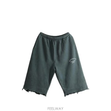 Willy Chavarria logo print raw cut shorts 12296566702344 TP7