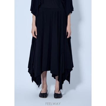 요지 야마모토 드레이프 핸드커치프 스커트