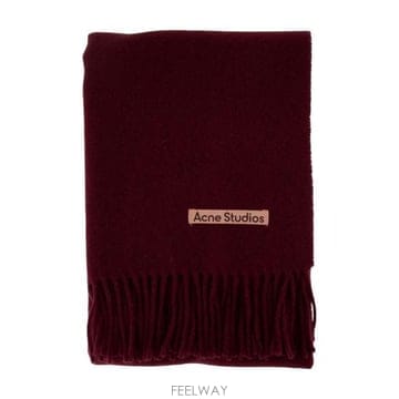 25FW 아크네 스튜디오 내로우 울 프린지 머플러 CA0210 AF6 BURGUNDY