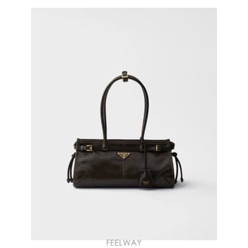 인더샵 PRADA 프라다 보니 블랙 토트백