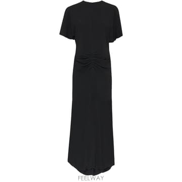 Victoria Beckham ���Ϲ߼� ���丮�ƺ��� Midi dress with a gathered waist���Ϲ߼� ���丮�ƺ��� Midi dress with a gathered waist