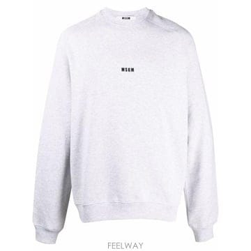 당일배송 엠에스지엠 로고 프린트 스웨트셔츠
