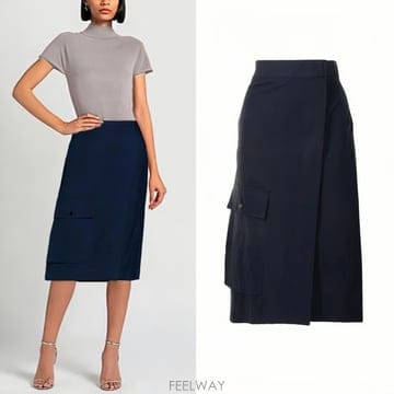 로샤스 ROCHAS 실크 랩 스커트
