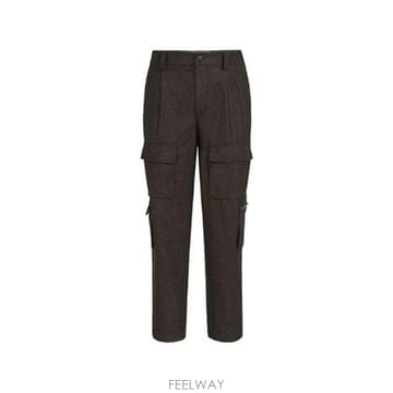브루넬로 쿠치넬리 버진 울 플란넬 트라우저 WITH 카고 포켓 M0 B0172332640