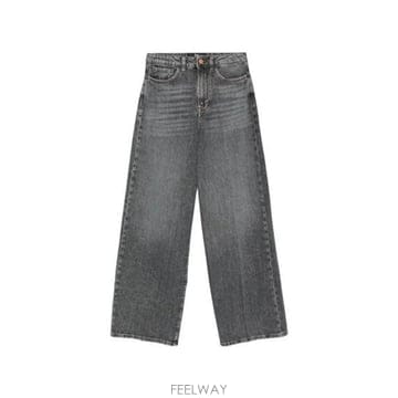 3X1 플립 진 와이드 레그 팬츠 W43054DR4978 STONE B0172332656