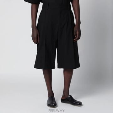 26 S/S 스튜디오 니콜슨 FOWLD 쇼츠 인 코튼 블렌드 블랙 F B0052332668