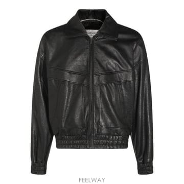 26FW 생로랑 버블 램스킨 재킷 847967 YCNF21000 BLACK