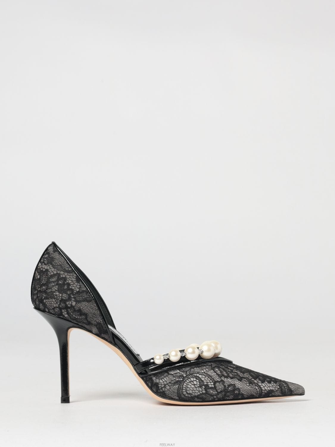 Jimmy Choo [A6] ������ AURELIE85DRJ ���� ������ AURELIE85DRJ-BLACK/WHITE[A6] ������ AURELIE85DRJ ���� ������ AURELIE85DRJ-BLAC