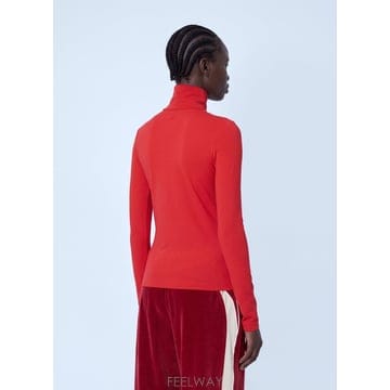 26 F/W 라코스테 런웨이 하이 넥 프린트 스트레치 티셔츠 AG74 B0112332524