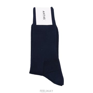 ANT45 네이비 블루 코튼 양말 BURANO SHORTC01 B0482327378