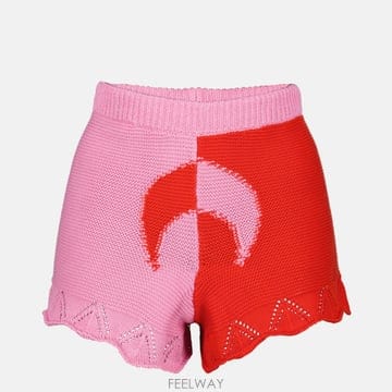 마린 세르 문 크로셰 니트 반바지