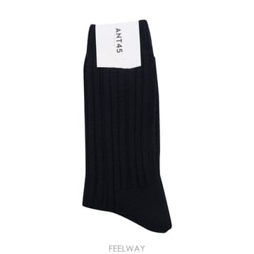 ANT45 블랙 COTTONWOOL 블렌드 양말 CASHWOOL S B0482327391