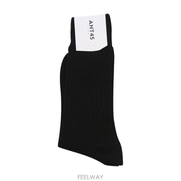 ANT45 블랙 코튼 블렌드 양말 FILO SHORTK01 B0482327396
