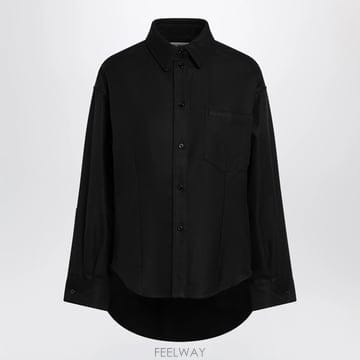 26 S/S 발렌시아가 클래식 코쿤 셔츠 인 더블 코튼 블랙 8723 B0052332707
