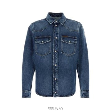 26FW 몽클레어 긴팔 셔츠 L20912F0006259A0D 720 Light Blue