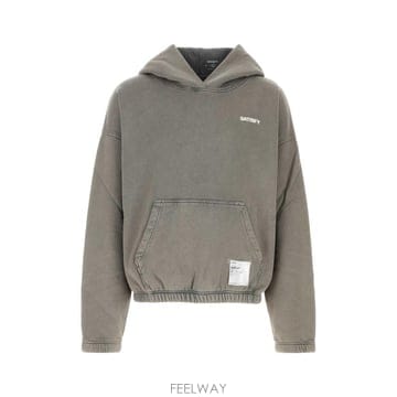 26FW 새티스파이 후드 티셔츠 1104682A02 AGEDGREY