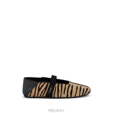 FENDI ��� Academia animal print ballet flats 12296539111688 TP72571��� Academia animal print ballet flats 12296539111688
