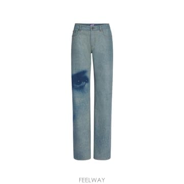 장폴고띠에 face print straight leg jeans 12296548548872 TP7257155