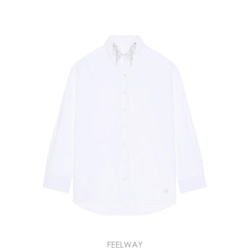 25FW 지방시 화이트 포플린 오버사이즈 셔츠 BW61D2G1ZU100 TP581736517