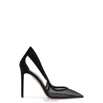 Aquazzura 26FW Aquazzura Heeled ���� in mesh �� suede DNMHIGP0MHD000 TP5826FW Aquazzura Heeled ���� in mesh �� suede DNMHIGP0MH