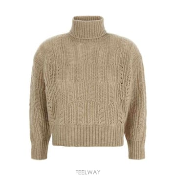26FW 아뇨나 Openwork 터틀넥 스웨터 K2120768F080QN12 TP581733854