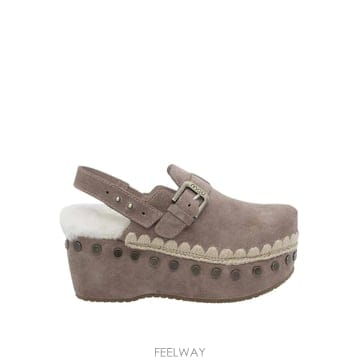 26FW 모우 Suede Clog Back 스트랩 611003AELGRY TP581733628