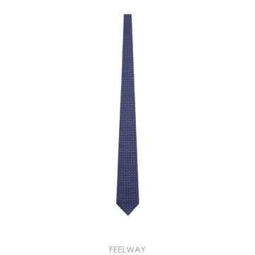 키톤 패브릭 타이 마이크로 기하학 패턴