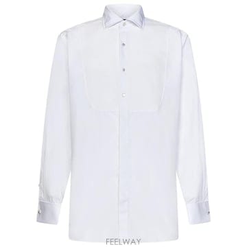 라르디니 코튼 셔츠 with partial visible buttoning EPQUARTOCNC2025P10