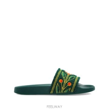 26SS CASABLANCA Casablanca Embroidered Terry Slider 슈즈 APF25