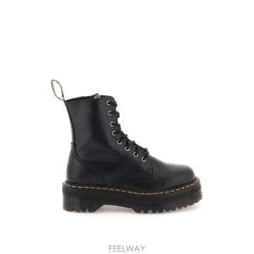 26FW Dr  Martens Dr  Martens Jadon 스무스 레더 플랫폼 부츠 in 블랙 15265