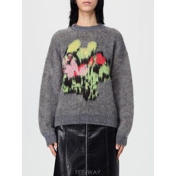 엠에스지엠 Maglione a girocollo in misto lana jaquard