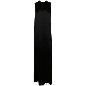 24SS 앤 드뮐미스터 Fida 롱 오픈 Back 드레이프 드레스 2401WDR18FA441099099 TP