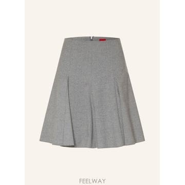 보스 플리츠 스커트