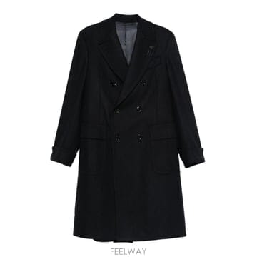 26FW 라르디니 블루 더블 브레스티드 울 코트 CN23191ACC67611850 TP581725739