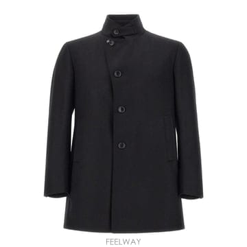 26FW 딸리아또레 Gordon 쇼트 블랙 울 코트 GORDON150037U26I063N3410 TP5817