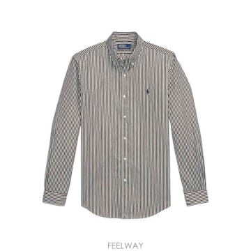 26FW 폴로 랄프 로렌 브라운 스트라이프 셔츠 710B30275003 TP581724468