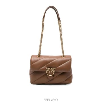 26FW 핀코 Hazelnut 러브 퍼프 클래식 퀼팅 백 107616A0F2M37Q TP581736950