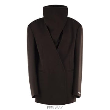 26FW 막스마라 SPSMANNA   더블 faced 버진 울 더블 브레스티드 자켓 2622046013600