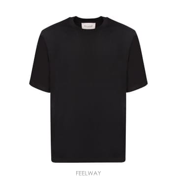 26FW AMI 하이 quality 코튼 셔츠  쇼트 슬리브, 크루 넥  Simple 앤 refined 디자