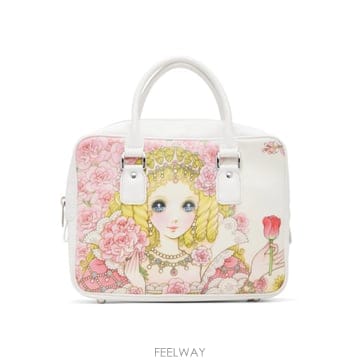 26 FW 꼼데가르송 화이트 타카하시 마코토 프린트 핸드백 262670F046001