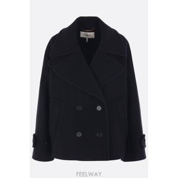 [E32]끌로에 CH25AMA96952001 여성 코트 CHLOE short oversize wool coa