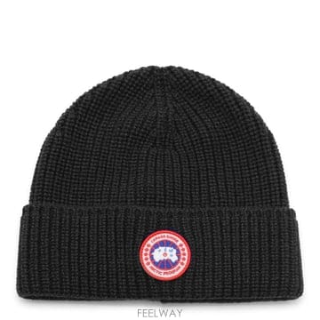 [Q11]캐나다구스 5026M9061 남성 모자 캡 BLACK WOOL BEANIE