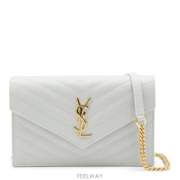 Saint Laurent [B47]���ζ� 857605BOW019207 ���� �̴Ϲ� ��Ʈ�� ���� CREAM SOFT LEATHER EN[B47]���ζ� 857605BOW019207 ���� �̴Ϲ� ��Ʈ�� ���� CR